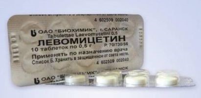 Левомицетин – антибактериальный препарат при поносе